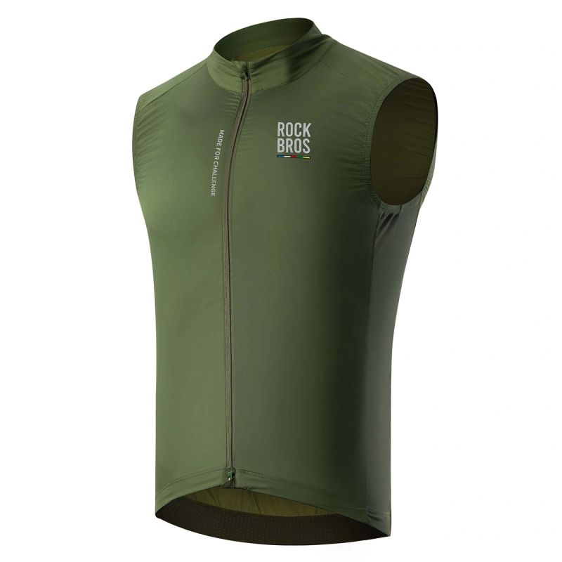 Rockbros ROAD TO SKY men's lightweight breathable cycling vest L - green l \ zielony vests