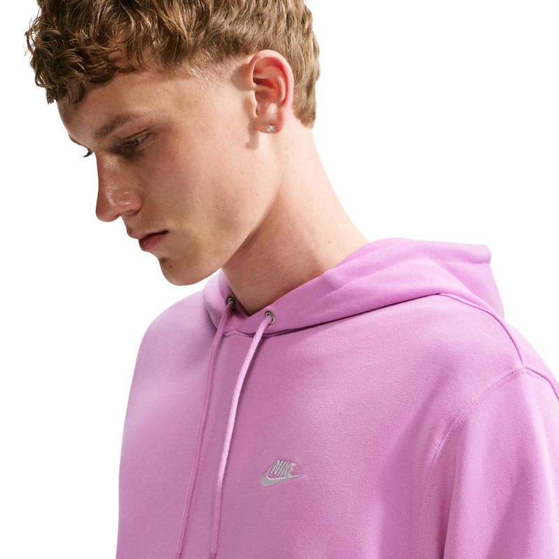 Nike Club FT PO Hoodie Men’s Sweatshirt, Pink rózsaszín férfi kapucnis pulóver FN3861503
