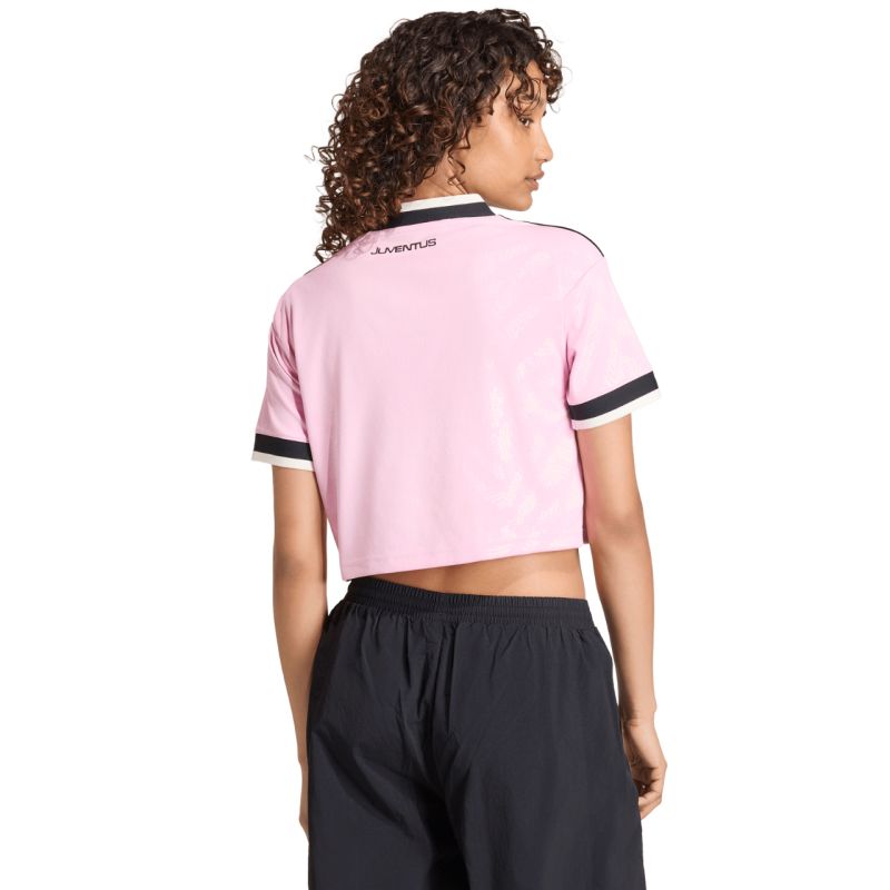 Adidas Juventus 26/27 Away Cropped Jersey Women's Pink/Black 2xs kiegészítő KB8842