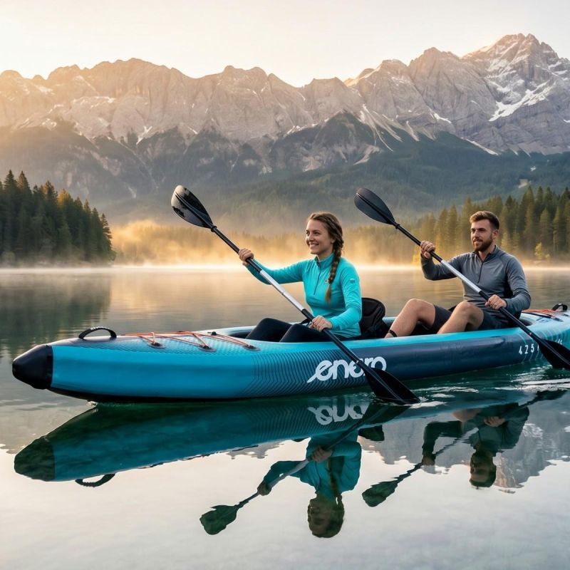 2-PERSON KAYAK LAMINATED PVC BLUE ENERO