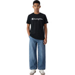 Champion SS Tee Kids T-Shirt Black 307322 KK001 fekete gyerek póló 307322KK001