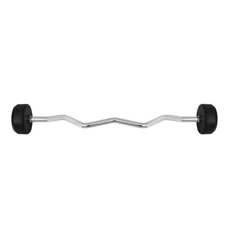 HMS Rubberized GSL-40 40 KG Fixed Barbell/Curl Bar súlyzó 17-58-021