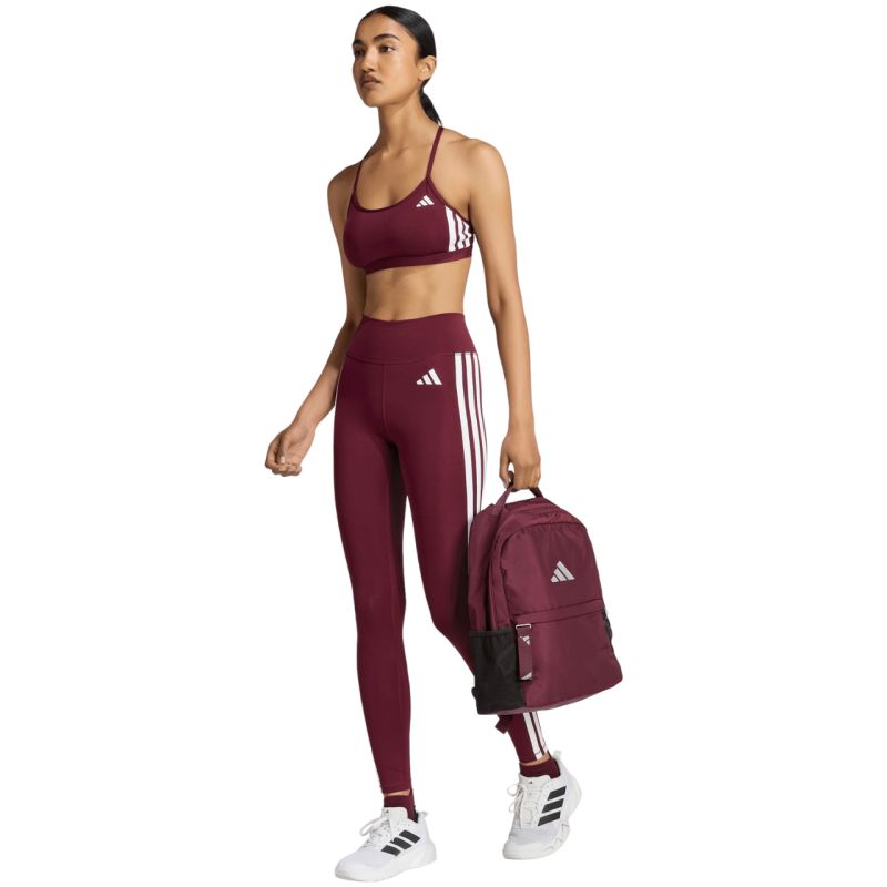 Adidas Women's Optime Essentials Workout 3-Stripes 7/8 bordó női leggings KT3772