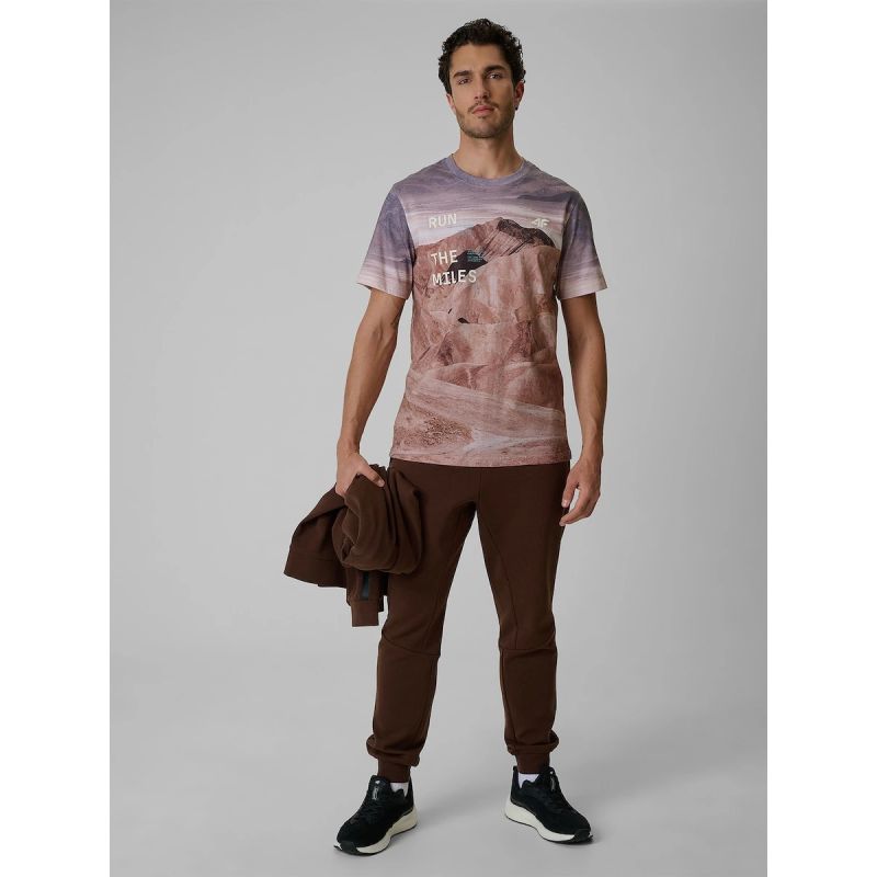 4F Men's regular printed T-shirt férfi póló 4FRSS26TTSHM4229-83A