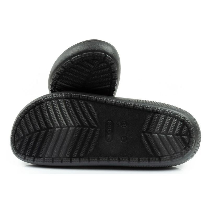 Crocs men's shoes slippers Classic Puff Moc slippers black insulated fekete papucs