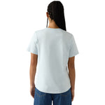 Champion Women's Sleeve T-shirt, Sky 118408 BS224 kék short