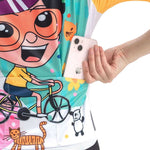 Rockbros 15210005004 women's cycling jersey with print - white fehér póló 15210005003-211670