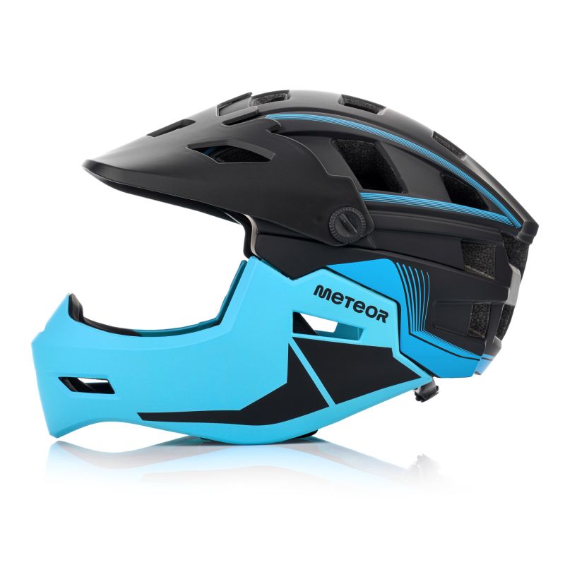 Meteor Hydra M Full-Face Bike Helmet 55-58 cm Black/Blue uniw sisak 17898