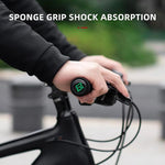 Rockbros sponge bicycle handlebar grips - green and black