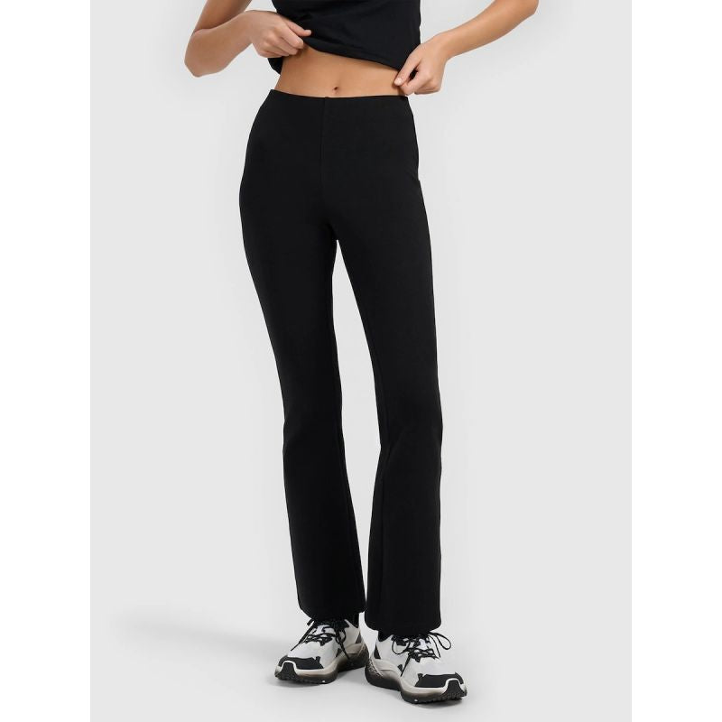 4F Women's knit with flared legs leggings 4FRAW25TTIGF320-20S