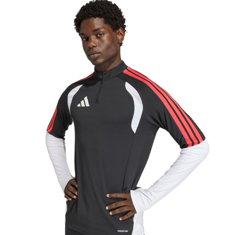 Men's adidas Tiro 26 Competition Training Top Black, White, and Red KA7560 piros pulóver