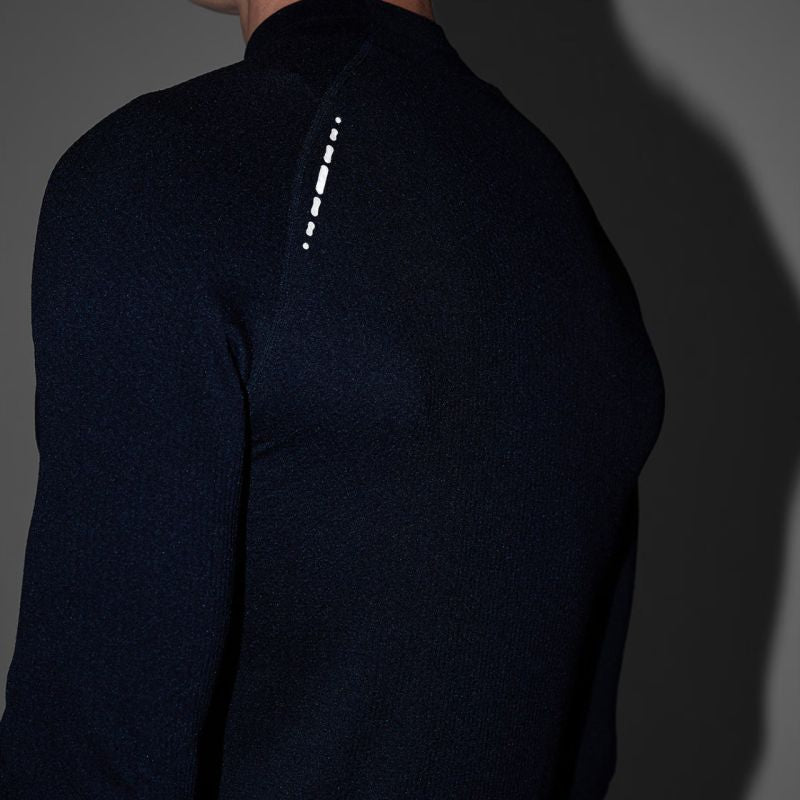4f Men's longsleeve t-shirt M417 deep black 4FWAW25TFLOM417 20S Ruházat