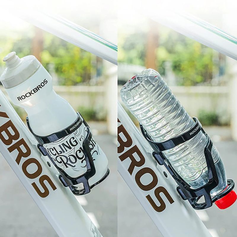 Rockbros 31210012001 bicycle bottle holder - black czarny water bottles, training equipment