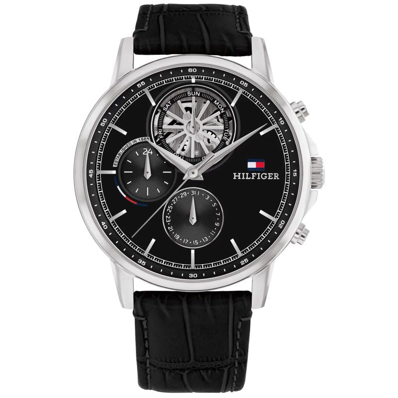 Tommy Hilfiger Steward Men's Watch + BOX fekete férfi pulóver 1710605