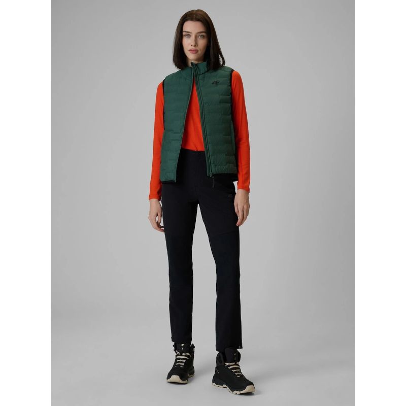 4F PRO trekking vest with Primaloft Silver filling for women 4F 4FWSS26TVJAF348-43S szürke vests