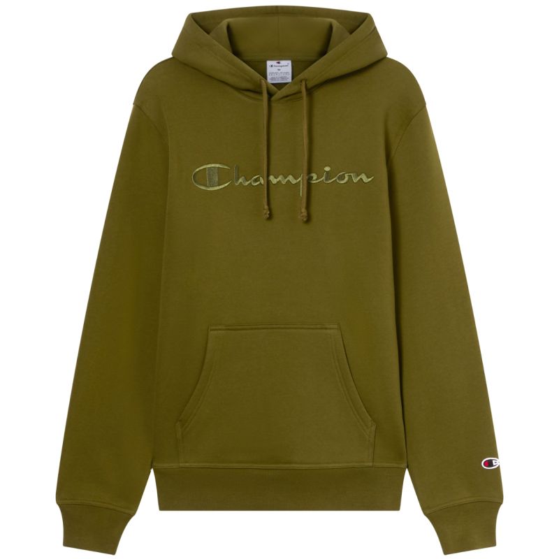 Champion Hooded Sweatshirt Men's 220271 GS585 oliva kapucnis pulóver