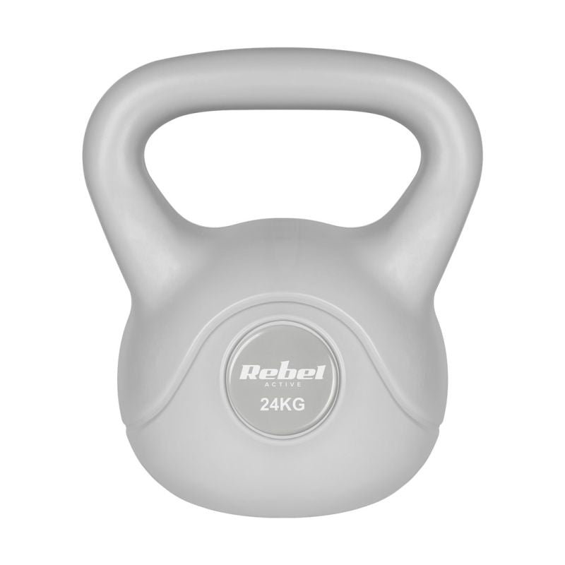 Rebel ACTIVE Bitumen Kettlebell 24 kg Grey szürke súlyzó RBA-2322G-24