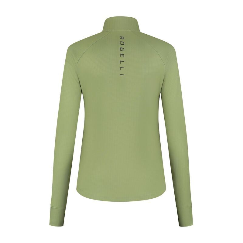 Rogelli ESSENTIAL running sweatshirt green zöld pulóver