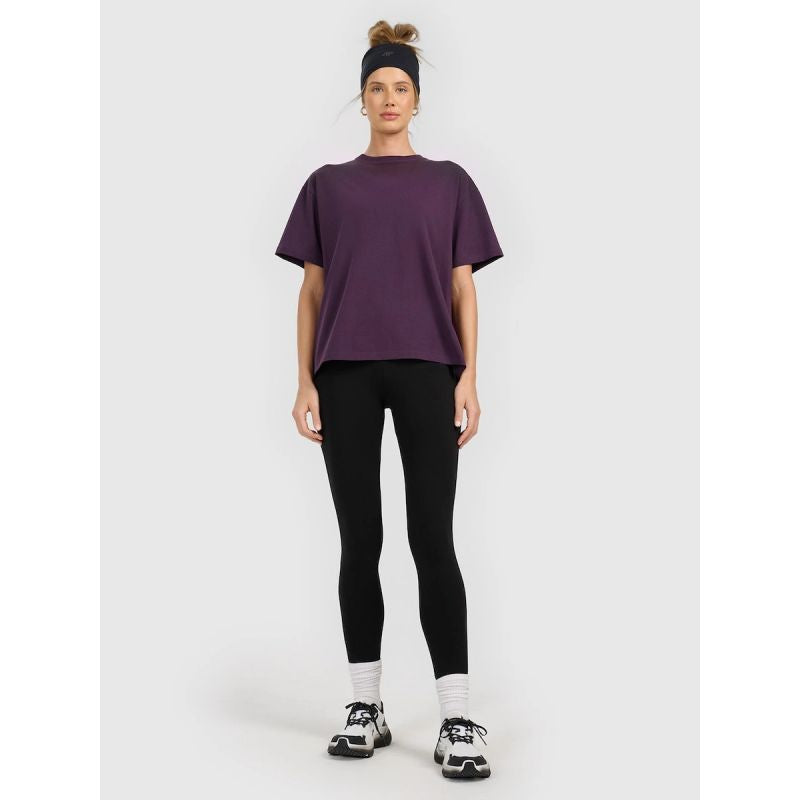 4F Women's loose plain T-shirt póló