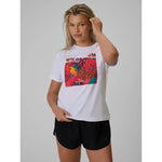 4F Women's regular printed T-shirt ruházat 4FRSS26TTSHF4514-10S
