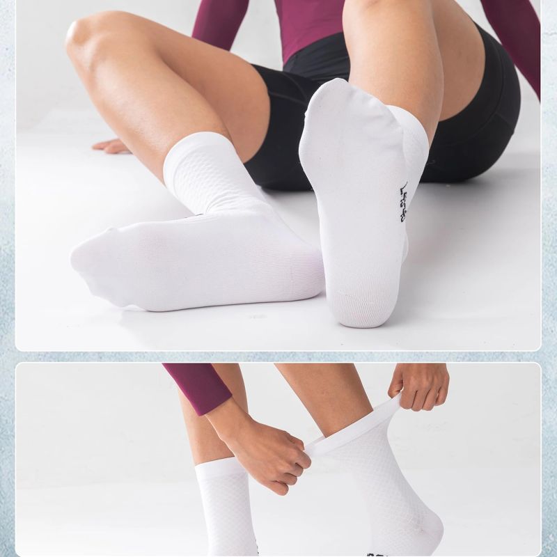 Rockbros 49210016001 ROAD TO SKY Cycling Socks 39-42 cm - White 39-42 cm \ biały ruházat