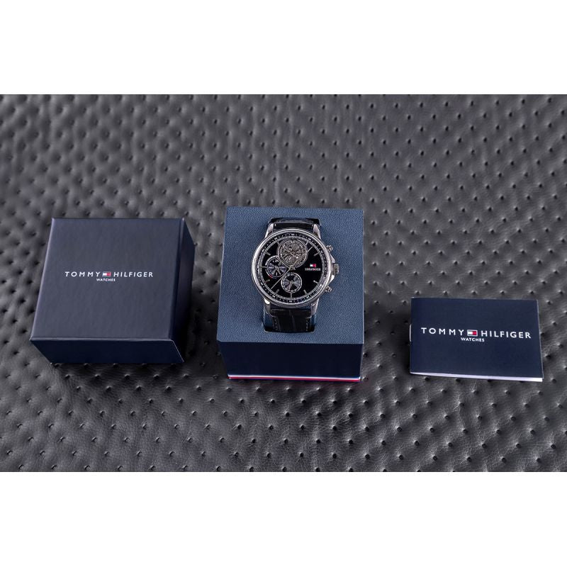 Tommy Hilfiger Steward Men's Watch + BOX fekete férfi pulóver 1710605