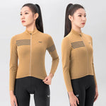 Rockbros TVI Women's Long Sleeve Cycling Jersey Fall/Winter S - Yellow s \ żółty kötött sapka 15310002003-211747
