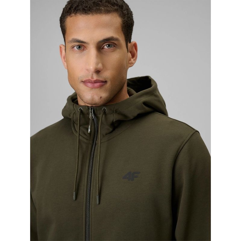 4F Men's zip-up hooded sweatshirt pulóver