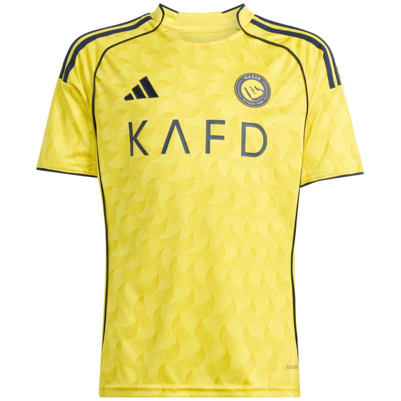 Adidas Al Nassr FC 2025/2026 Home Jersey for Kids, Yellow sárga gyerek póló JN7981