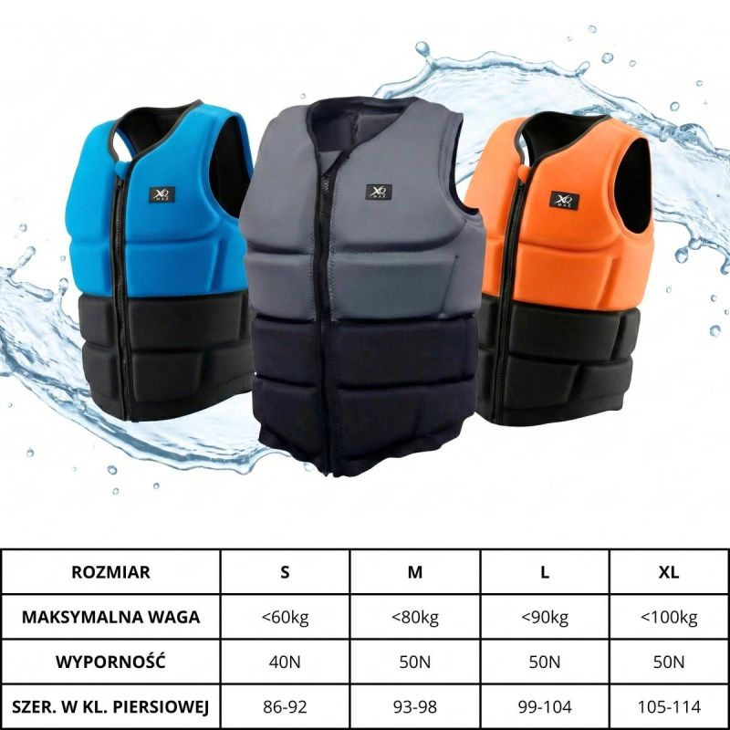 XQMAX Neoprene Sup Vest S.Xl Orange/ Black narancssárga póló GSP-132130