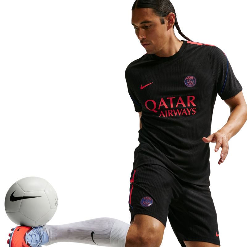 Nike PSG men's T-shirt black fekete póló