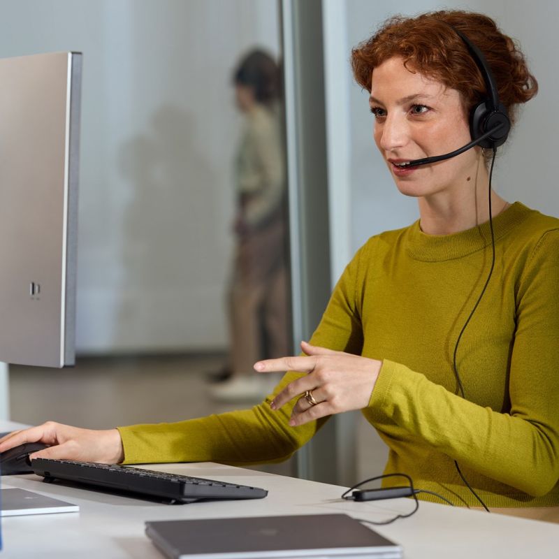 HP Poly Mission 415 Monaural USB Wired Headset