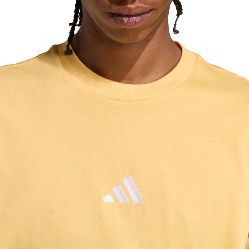 Adidas Essentials Small Logo Single Jersey Men's T-Shirt, Yellow sárga férfi póló KT0561