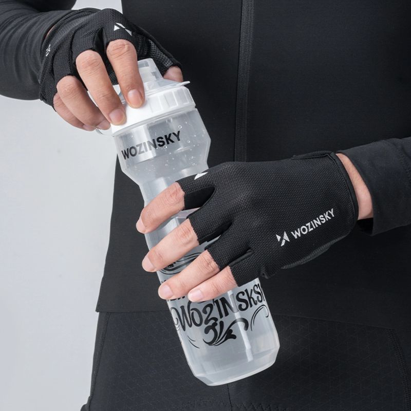 Wozinsky WRR-01L cycling gloves size - black fekete kesztyű -198887