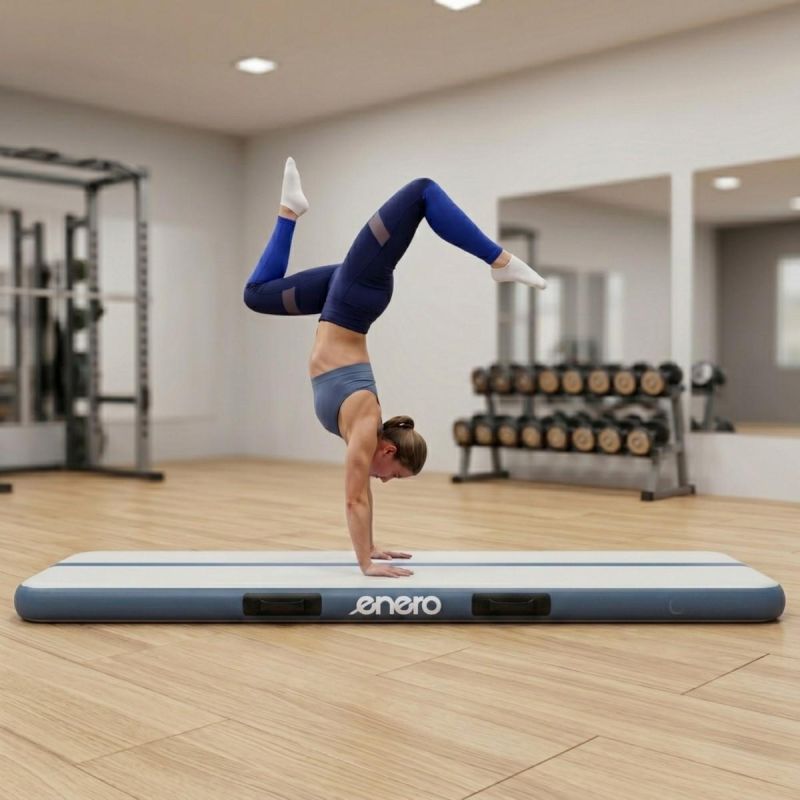 Enero Air Truck Gymnastic Mattress Mat Acrobatic Path Electric Pump Gray szürke for school, mattresses, pumps, training equipment