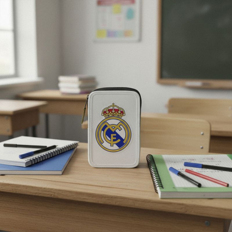 Real Madrid pencil case with equipment 44 pcs