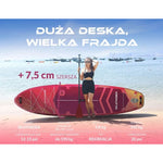 Meteor SKATINGER board Prana Red cm piros sup Pranared