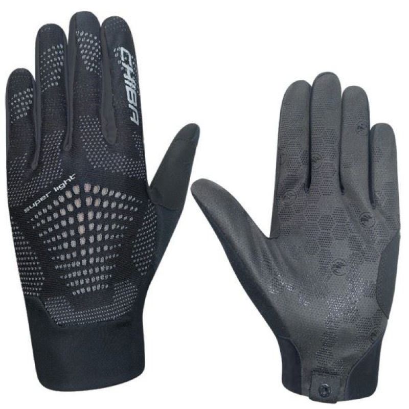 CHIBA SUPERLIGHT Gloves, Black, Size fekete kerékpáros kesztyű SI3070820C-2