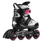NH10907 4in1 ROLLER SKATES WITH EXTENDED HOCKEY BLADES TINTS PINK SIZE L (39-42) NILS EXTREME rózsaszín utcai cipő