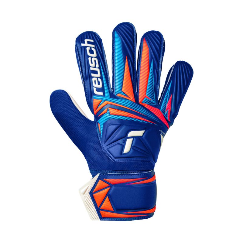 Reusch Attrakt Starter Solid Junior goalkeeper gloves 5672514 kék kapuskesztyű