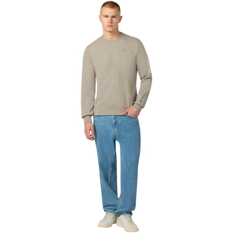 Champion Crewneck Sweatshirt Beige 220785 ES035 bézs kapucnis pulóver