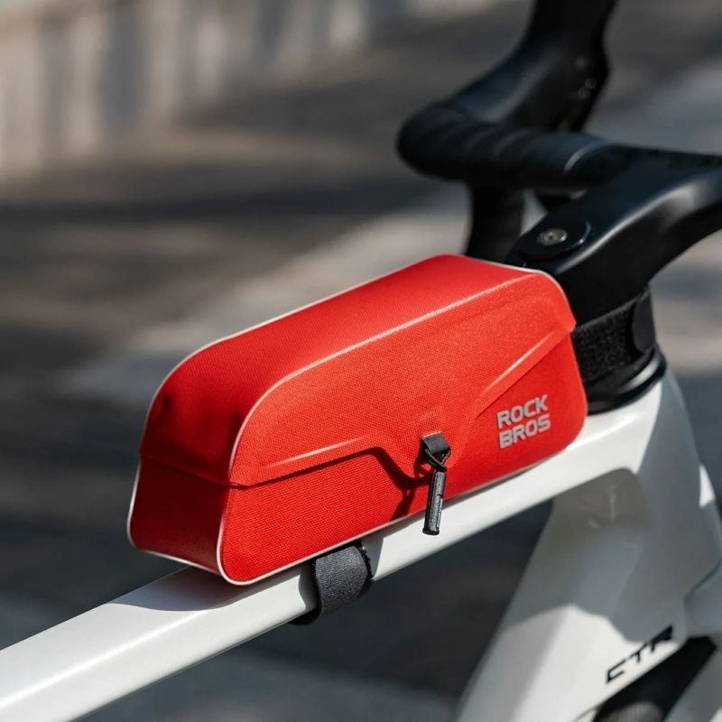 Rockbros 30120122004 Waterproof Bicycle Frame with Magnetic Closure 0.9L - Red czerwony táska