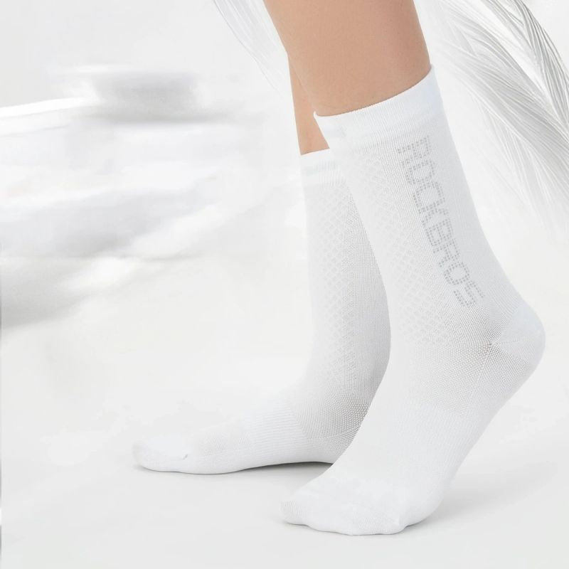 Rockbros 490067005 Reflective Cycling Socks S - White s \ biały zokni