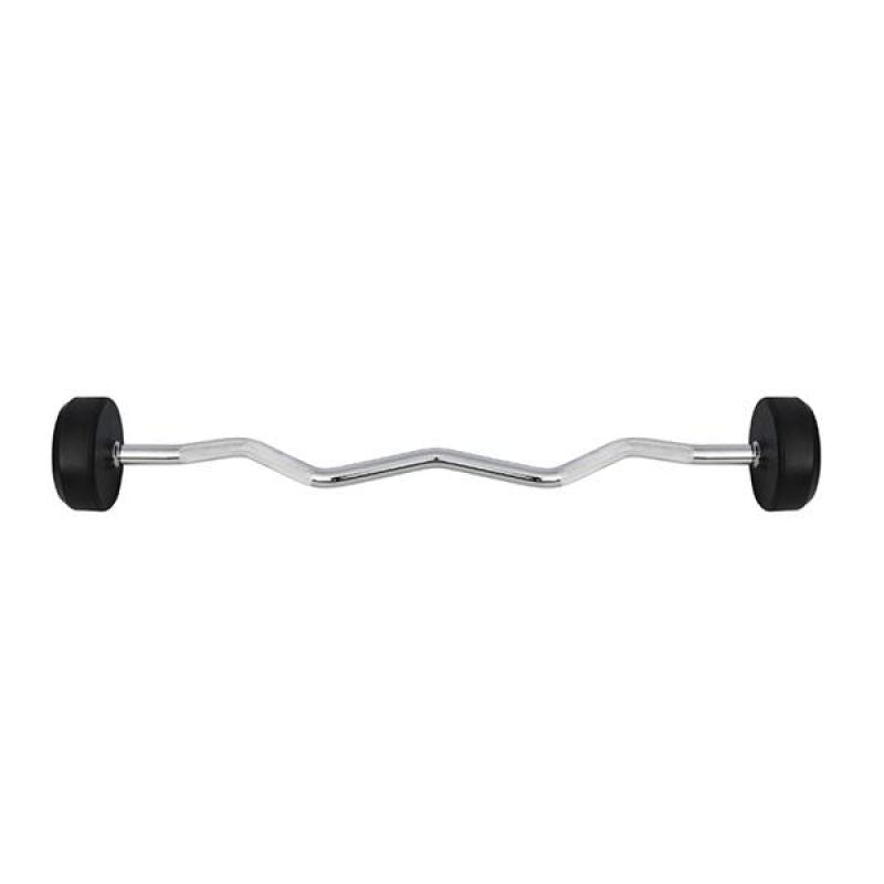 HMS Rubber-coated barbell/curl bar 30 kg GSL-30 fekete súlyzó 17-58-022