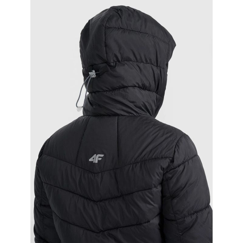 Women's down trekking with Primaloft Silver filling 4FRAW25TDJAF0792-20S szürke kabát