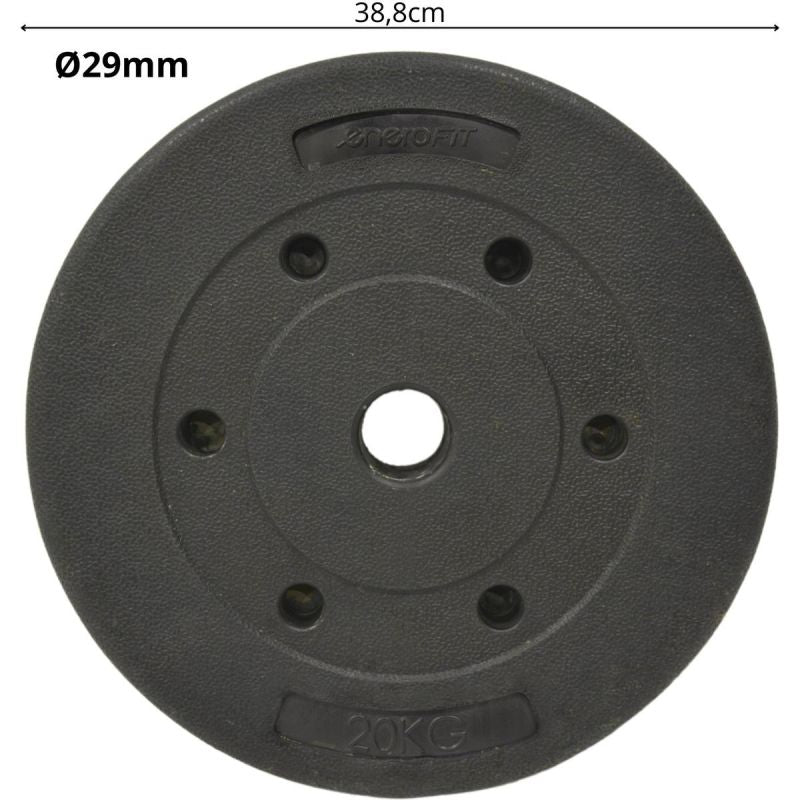 Enero Pro Concrete Load 20 Kg Enero Fit ø29mm fekete weight, strength training equipment, training equipment