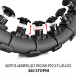 HMS HHW01 hula hoop with studs and weight, black fekete póló 17-44-521