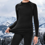 Meteor Thermoactive underwear 140/152 Jr fekete gyerek termoaktív ruha 16681