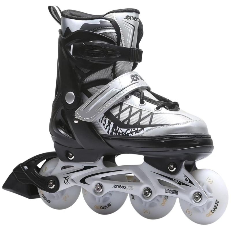 Enero Pro Roller Skates-Roller Skates-Ice Skating 4in1 Led 34-37 Gray szürke skates, roller skates