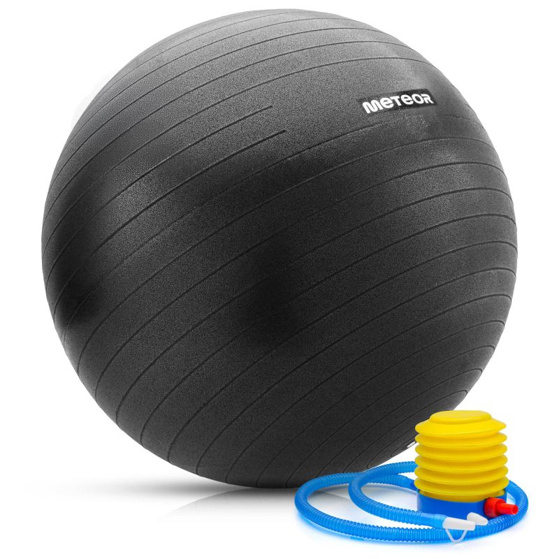 Meteor Fitness 65 cm Black uniw futball labda 17876
